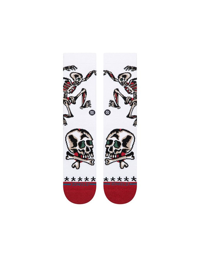 Stance Skeleton Crew Socks | White